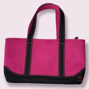 Small pink canvas bag